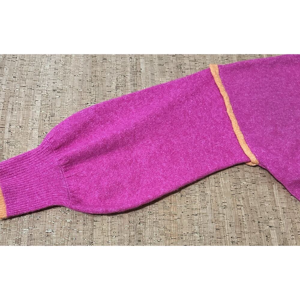 SHE + SKY KNIT Sweater Size Large Pink Orange - Picture 5 of 7
